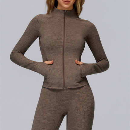 The Radiance Jacket Racerback Sports Bra Leggings 3-Piece Set