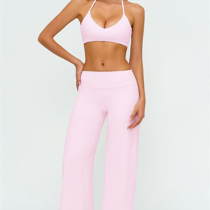 The Twirl Zip Jacket Sports Bra New Straight Leg Pants 3-Piece Set