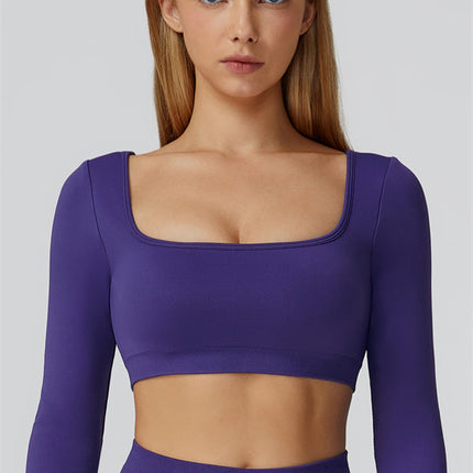 The Reign Long Sleeve Crop Top Leggings 2-Piece Set