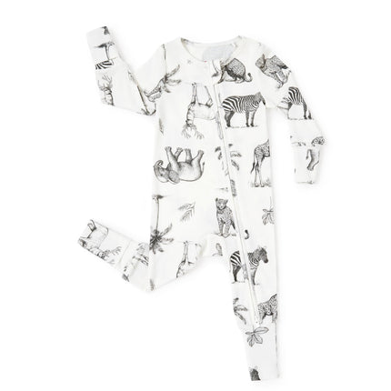 PATPAT Baby Footie Pajamas - Premium Tencel Lyocell & Wool Romper with 2-Way Zipper