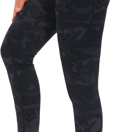 Women's High Waisted Yoga Leggings with Pockets - Thick Tummy Control Workout Pants