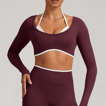 The Elevate Long Sleeve Crop top Leggings 2-Piece Set