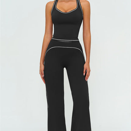 The Amara Crop Top Flared Leggings 2-Piece Set