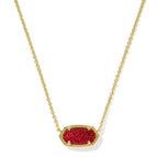 GOLD - BRIGHT RED DRUSY