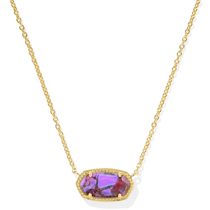 Kendra Scott Elisa Pendant Necklace - 14k Gold Plated Delicate Fashion Jewelry for Women