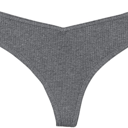 Cotton Rib Thong