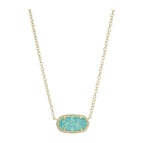 GOLD - BRIGHT AQUA DRUSY
