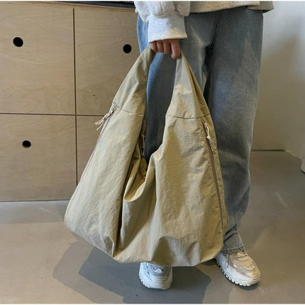Women Slouchy Hobo Bag - Large Nylon Shoulder Crossbody Tote Handbag