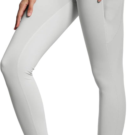 Women's High Waisted Yoga Leggings with Pockets - Thick Tummy Control Workout Pants