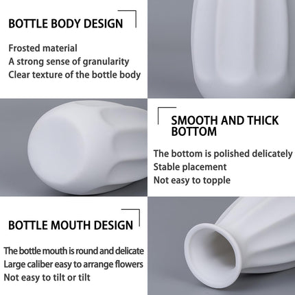 White Ceramic Bud Vases Set of 10 - 5 Inch Small Mini Vases for Flowers Centerpieces Decor