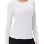Medium / Thumb Hole: White