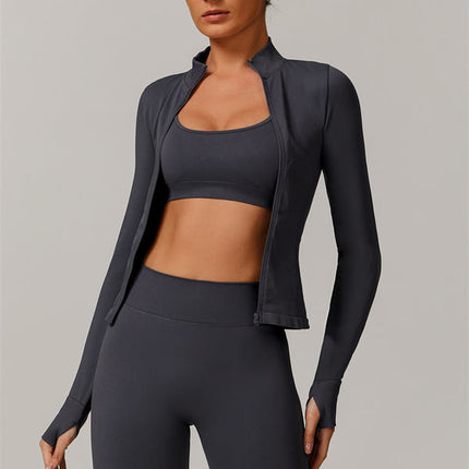 The Nova Luxe Jacket Sports Bra Leggings 3-Piece Set