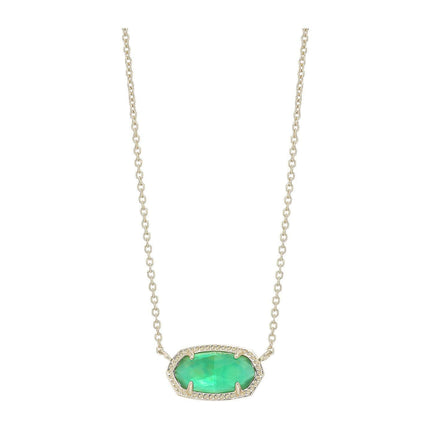 Kendra Scott Elisa Pendant Necklace - 14k Gold Plated Delicate Fashion Jewelry for Women
