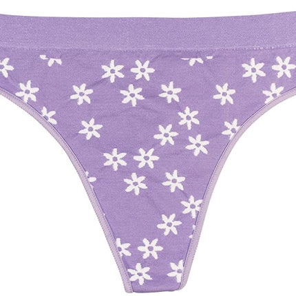 Seamless Daisy Tag Free Thong