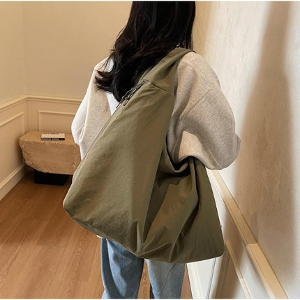 Women Slouchy Hobo Bag - Large Nylon Shoulder Crossbody Tote Handbag