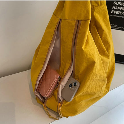 Women Slouchy Hobo Bag - Large Nylon Shoulder Crossbody Tote Handbag