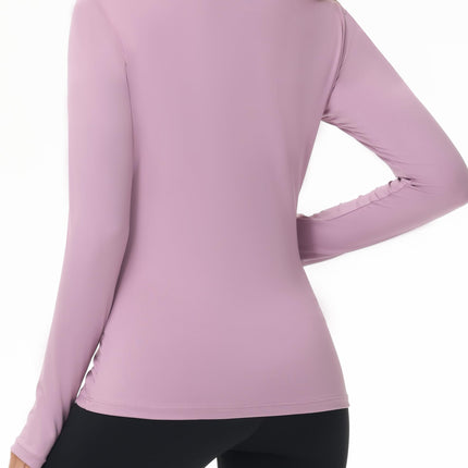 Women's UPF 50+ Sun Protection Long Sleeve Shirt - Athletic Rash Guard with Thumb Holes