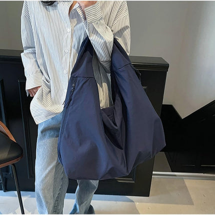 Women Slouchy Hobo Bag - Large Nylon Shoulder Crossbody Tote Handbag