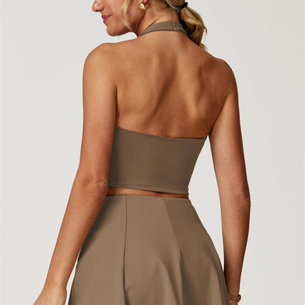 The Boost Halter Crop Top