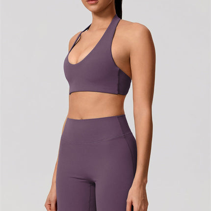 The Nestle Long Sleeve Crop Top Straight Leg Pants 2-Piece Set