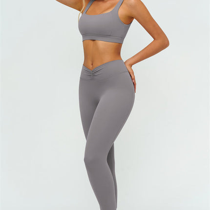 The Lushness V-Back Sports Bra Leggings 2-Piece Set