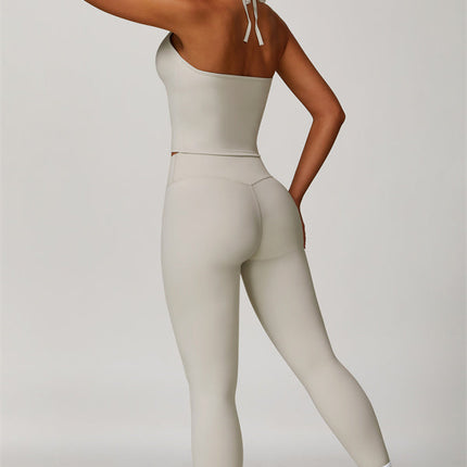 The Surge Halter Crop Top Leggings 2-Piece Set