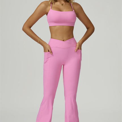 The Flourish Sports Bra Flared Leggings 2-Piece Set