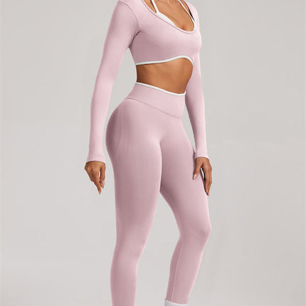 The Elevate Long Sleeve Crop top Leggings 2-Piece Set