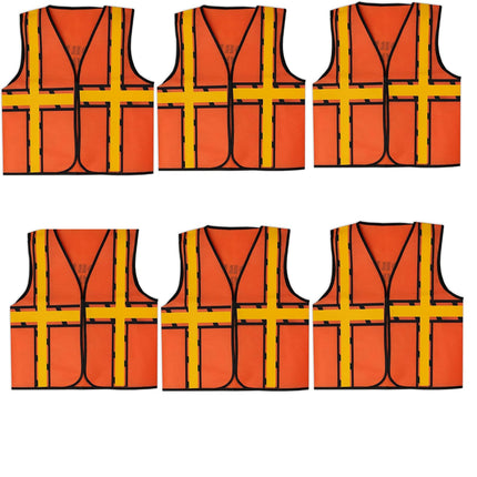 BULK PARADISE Non-Woven Kids Safety Vest - Maximum Safety and Versatile Fun - Kids Construction Vest-Safety Vest Kids Construction Vest Kids Kids Reflective Vest - Perfect for Parties Outdoor Play