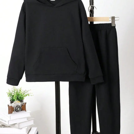 Children's Graphic Long Sleeve Hoodie and Pants Set