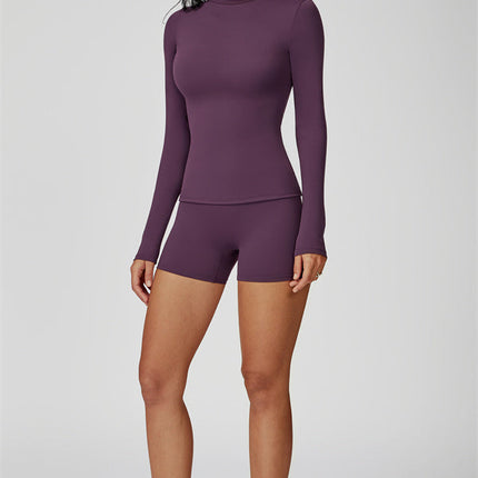 The Oasis Long Sleeve T-shirt Shorts 2-Piece Set