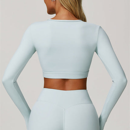 The Lavish Long Sleeve Cut-out Crop Top