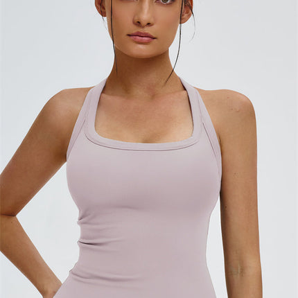 The Slate Y-Back Top Flared Leggings 2-Piece Set