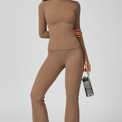 The Oasis Long Sleeve T-shirt Flared Leggings 2-Piece Set