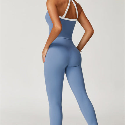 The Quest Cross Back Crop Top Leggings 2-Piece Set
