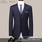 Navy Blue / 2XL / Two buttons