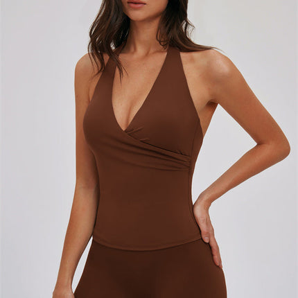 The Twirl Halter Tank Top Capri Leggings 2-Piece Set