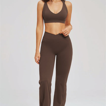 The Sizzle Sports Bra Flared Leggings 2-Piece Set