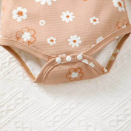 Children's Ruffled Floral Bodysuit and Bloomer, Headband Set
