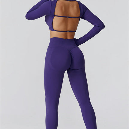 The Reign Long Sleeve Crop Top Leggings 2-Piece Set