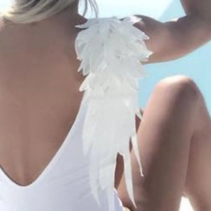 Backless Wide Strap Parent-Child Swimwear