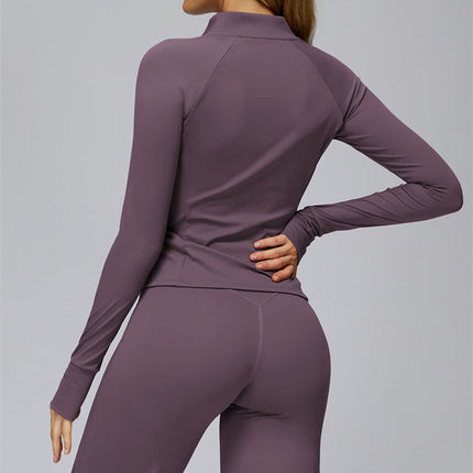 The FlexCore Pure Zip Jacket Flared Leggings 2-Piece Set