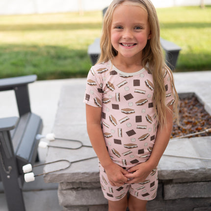 S'more to Love (Short PJ Set) - Pink