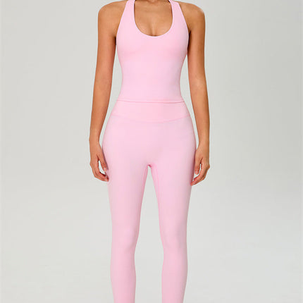 The Solid Halter Tank Top