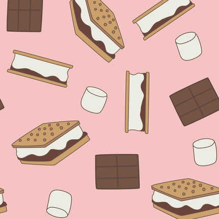 S'more to Love (Crib Sheet) - Pink