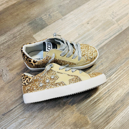 Gold Glitter Cheetah Accent - 6t only