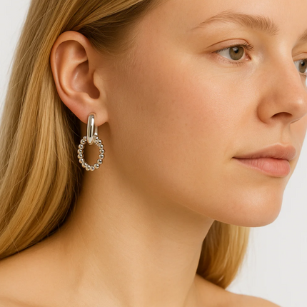 Elegant Link Drop Earrings
