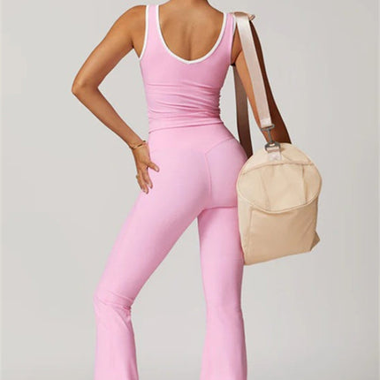 The Stamina Tank Top Flared Leggings 2-Piece Set