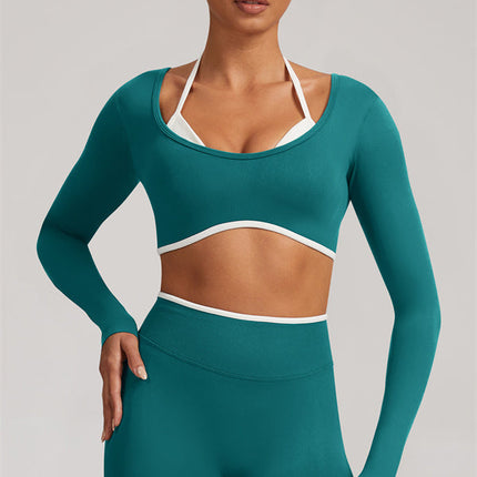 The Elevate Long Sleeve Crop top Leggings 2-Piece Set