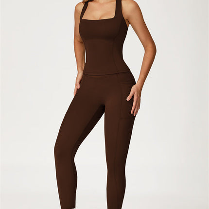 The Glacier Crop Tank Leggings 2-Piece Set